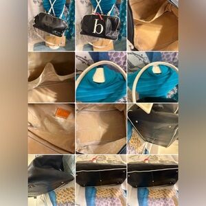 Jam by Jane Feifer “B” Leather Bag Rare Find